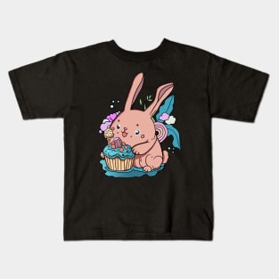 Cute kawaii bunny Kids T-Shirt